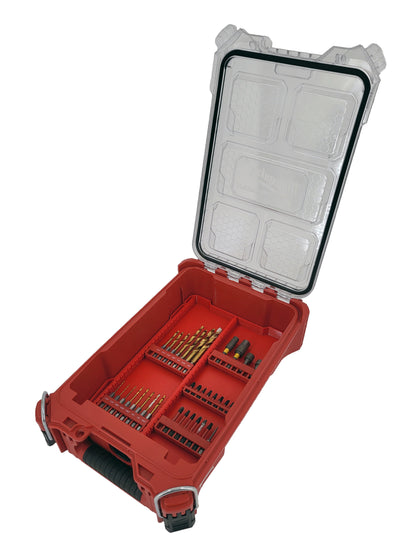 Milwaukee Packout Compact Organizer Compatible M12 Driver Tool Tray Insert Set - Red