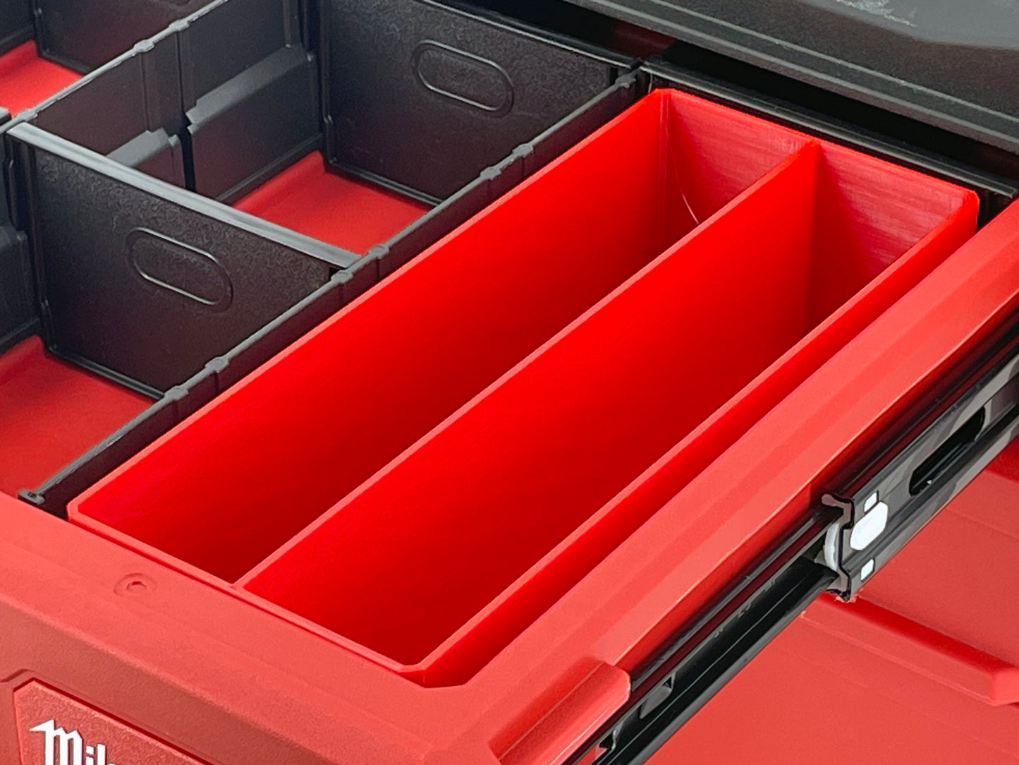 Milwaukee Packout 4-Drawer Tool Box Compatible Large Nesting Bins - Red