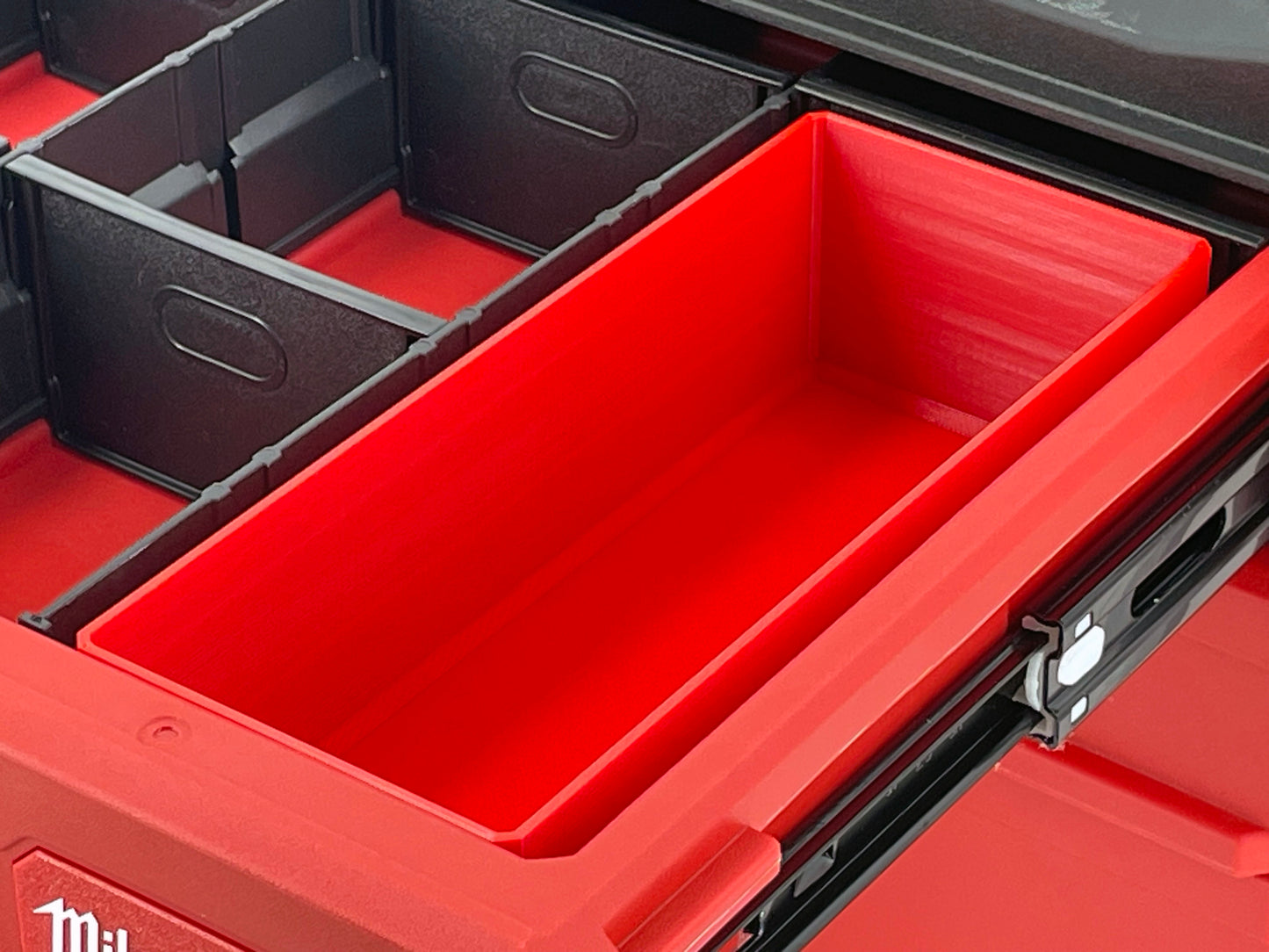 Milwaukee Packout 4-Drawer Tool Box Compatible Large Nesting Bins - Red