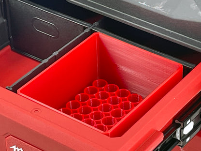 Milwaukee Packout 4 Drawer Tool Organizer Box Compatible Small AA AAA C D 9V Battery Insert Bin