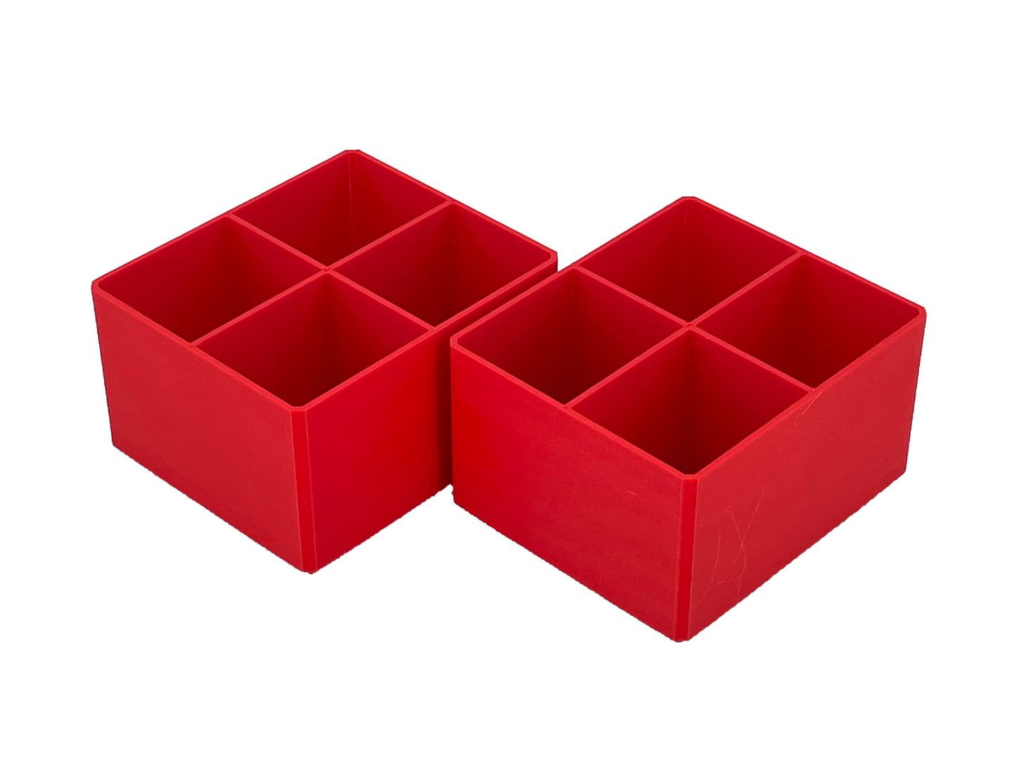 Milwaukee Packout Multi-Depth 3-Drawer (Upper) Tool Box Compatible Small Nesting Bins - Red