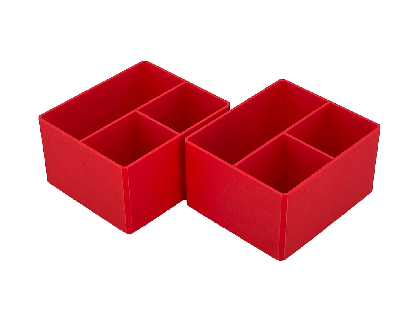 Milwaukee Packout Multi-Depth 3-Drawer (Upper) Tool Box Compatible Small Nesting Bins - Red