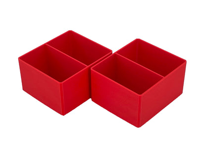 Milwaukee Packout Multi-Depth 3-Drawer (Upper) Tool Box Compatible Small Nesting Bins - Red