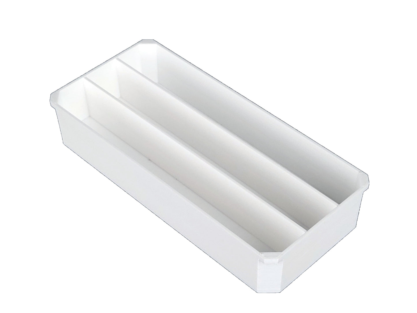 Milwaukee Packout Compact Organizer Compatible 3rd Height Long Nesting Bins - White