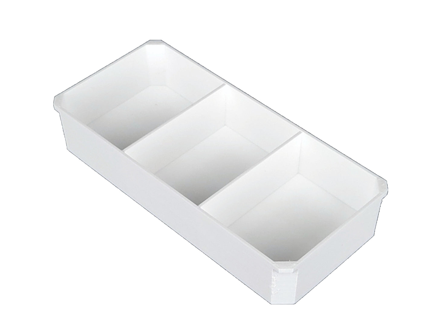 Milwaukee Packout Compact Organizer Compatible 3rd Height Long Nesting Bins - White