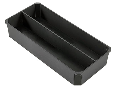 Milwaukee Jobsite Organizer Compatible 3rd Height Long Nesting Bins - Black