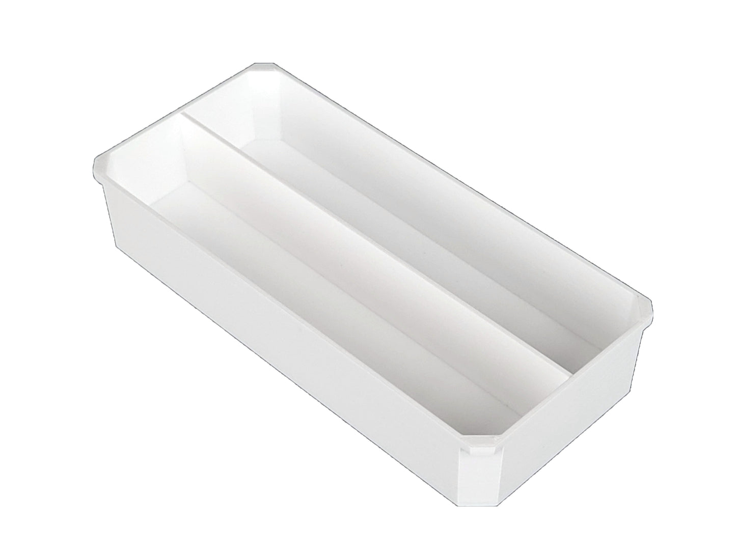 Milwaukee Packout Organizer Compatible 3rd Height Long Nesting Bins - White