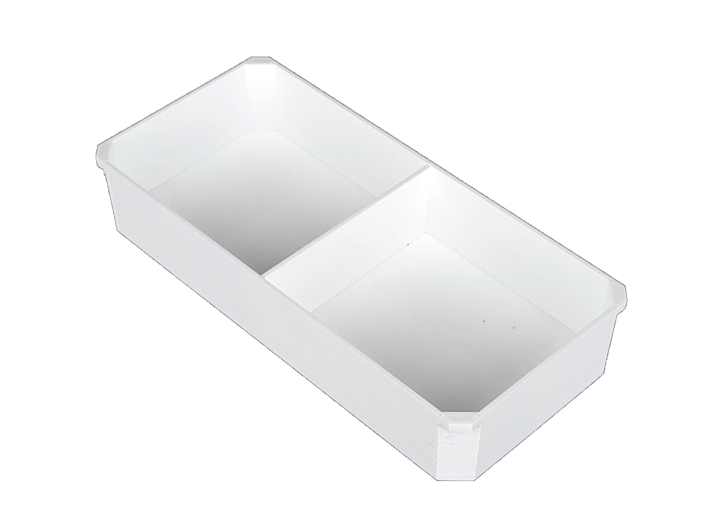 Milwaukee Packout Compact Organizer Compatible 3rd Height Long Nesting Bins - White