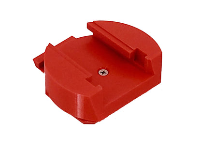 Milwaukee Packout Compatible M18 Battery Locking Mount Holder - Red