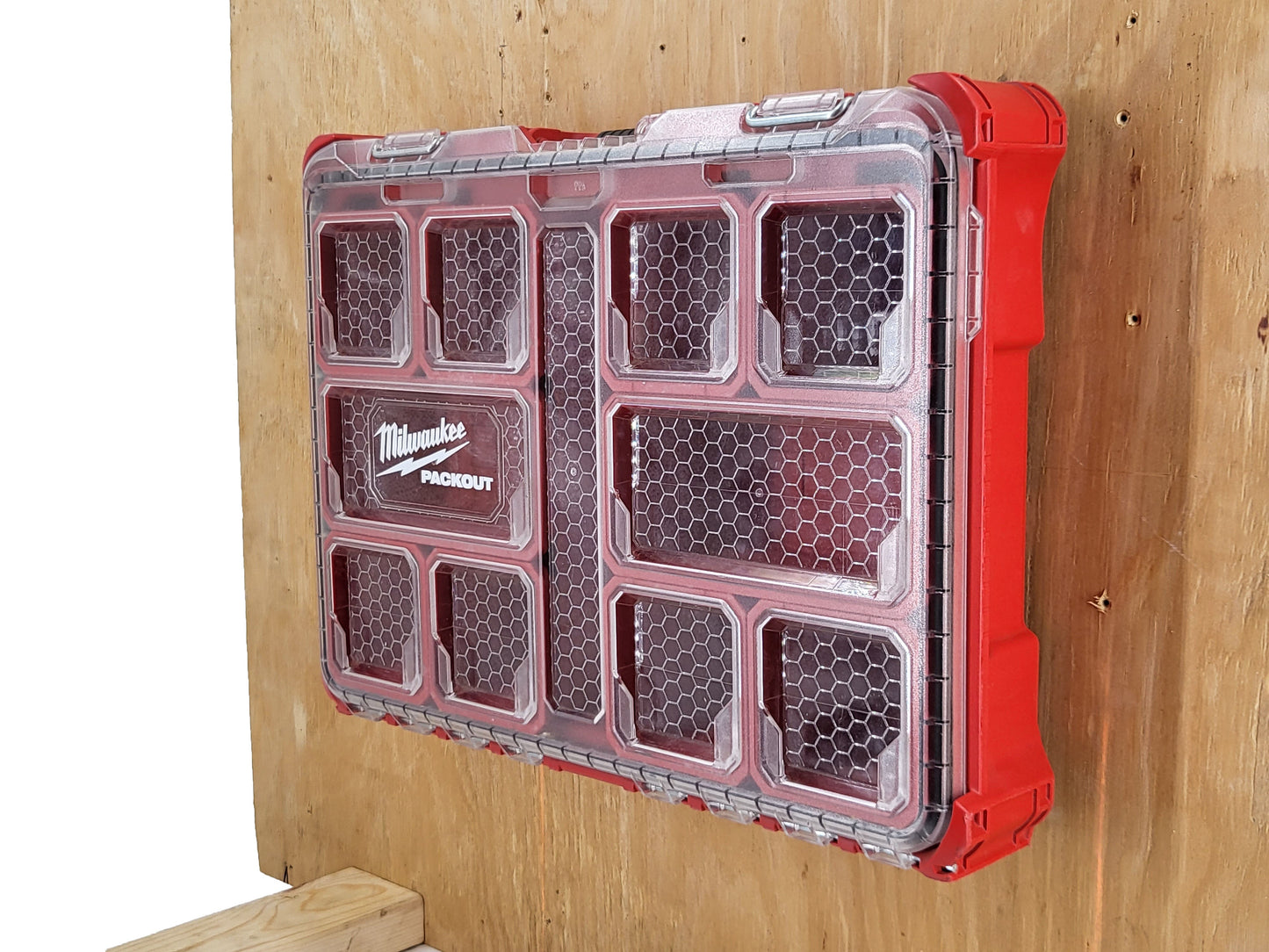 Milwaukee Packout Compatible Wall Mounts - Red