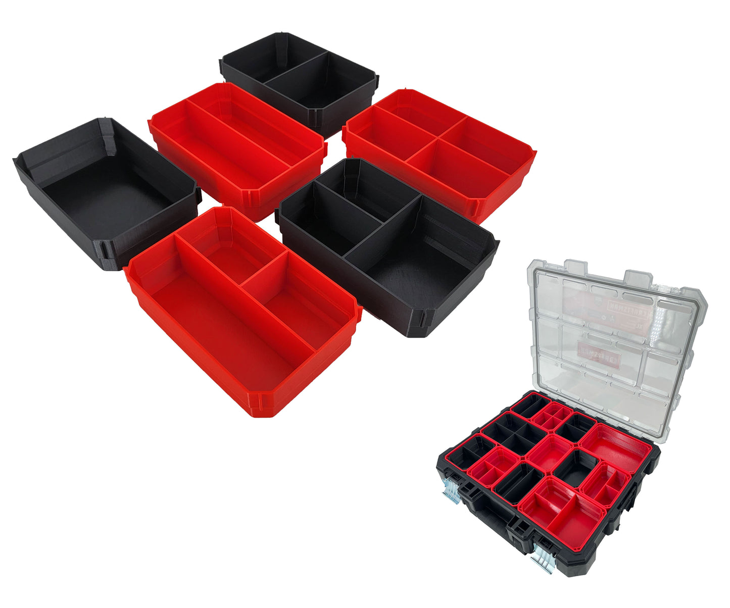 Craftsman XL Pro Organizer Compatible Large Nesting Bin - Black