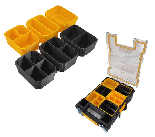 DeWalt Mid-Size Pro Organizer Compatible Small Nesting Bins - Black