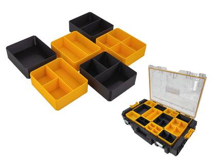 DeWalt ToughSystem 1.0 Organizer Compatible Large Nesting Bin - Yellow