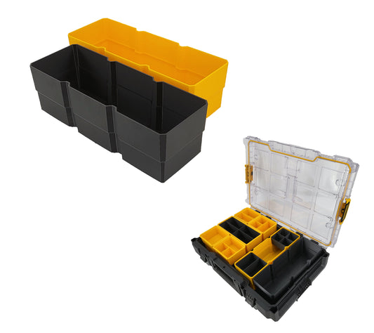 DeWalt ToughSystem 2.0 Full-Size Organizer Compatible XL Replacement Bin Set - Black