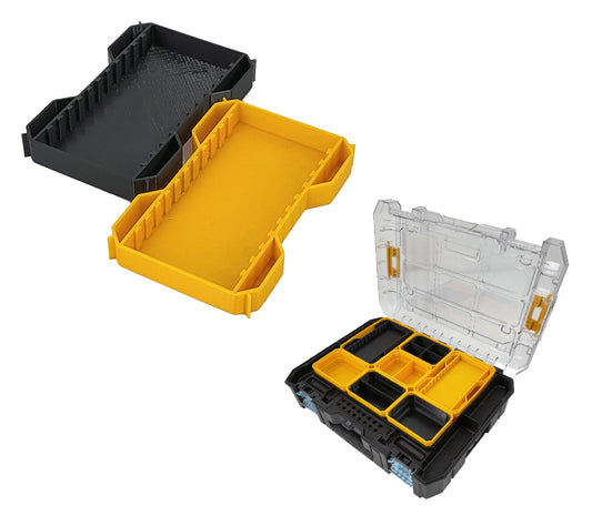 DeWalt TSTAK Organizer Compatible Bit Holder Nesting Bin - Black