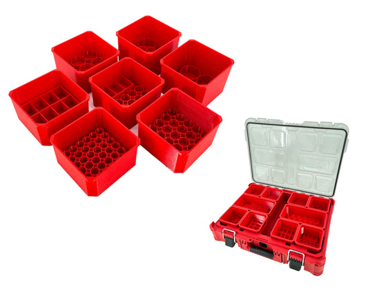 Milwaukee Packout Organizer Compatible AA AAA C D 9V BTN Square Battery Insert Bin