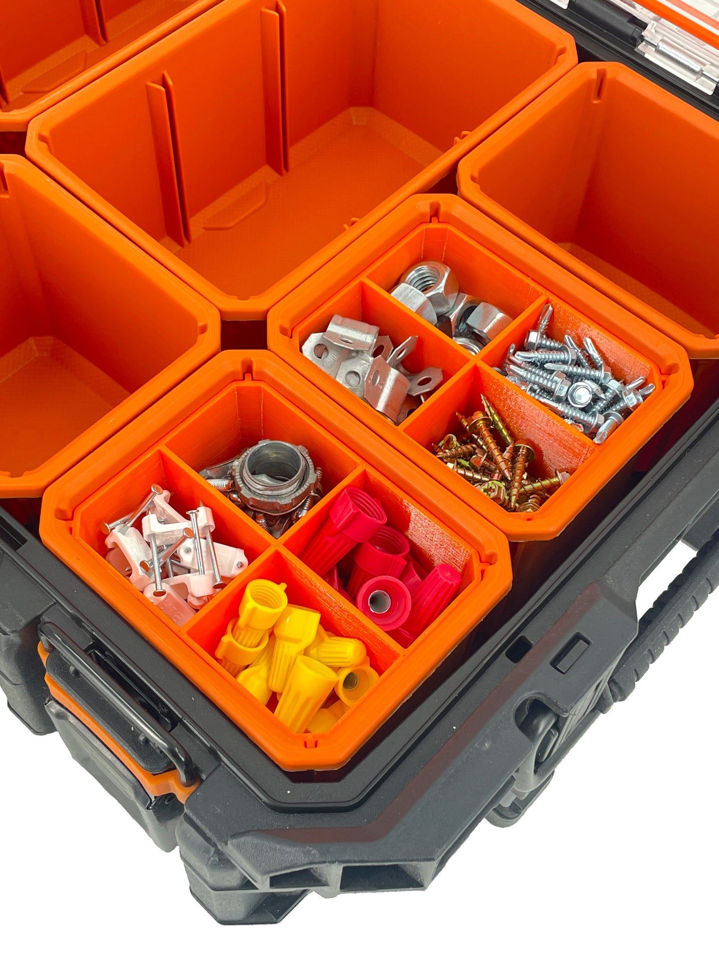 Ridgid Pro Organizer Compatible Small Nesting Bins - Orange