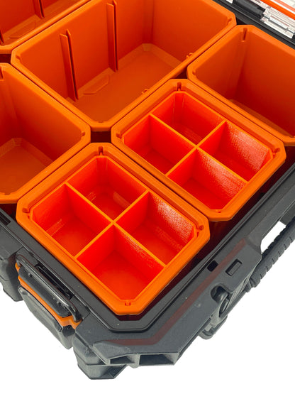 Ridgid Pro Organizer Compatible Small Nesting Bins - Orange