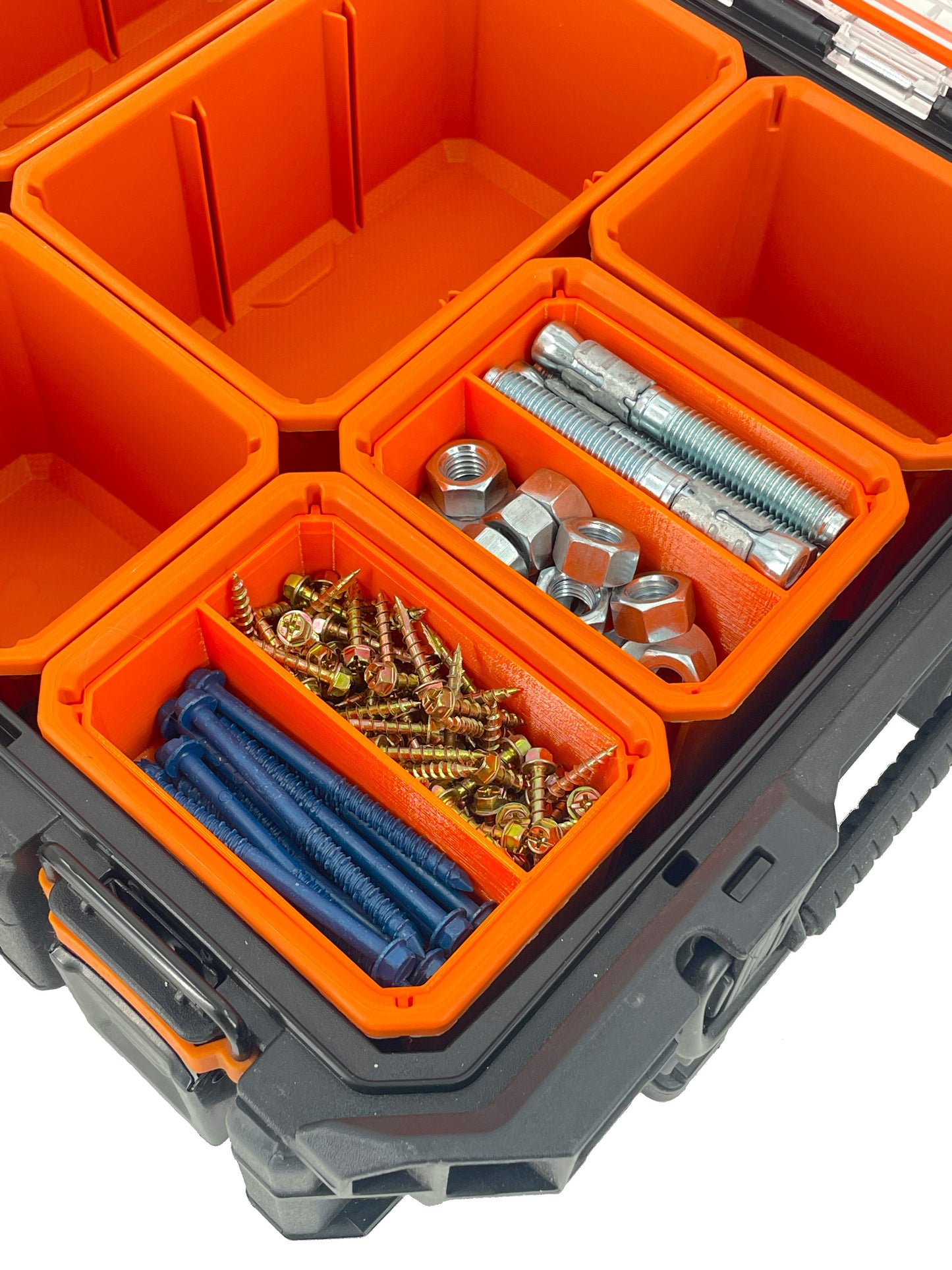 Ridgid Pro Organizer Compatible Small Nesting Bins - Orange