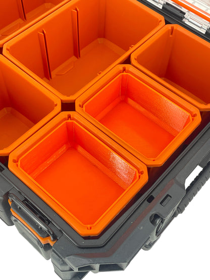 Ridgid Pro Organizer Compatible Small Nesting Bins - Orange