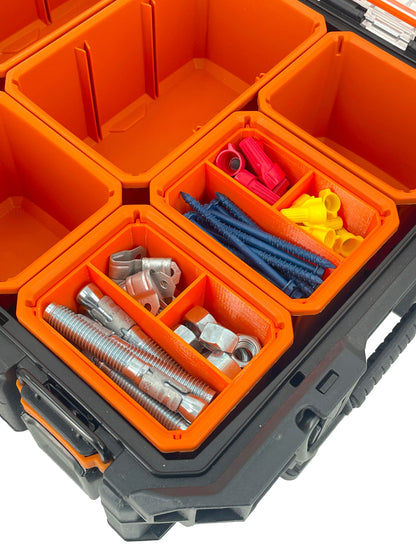 Ridgid Pro Organizer Compatible Small Nesting Bins - Orange