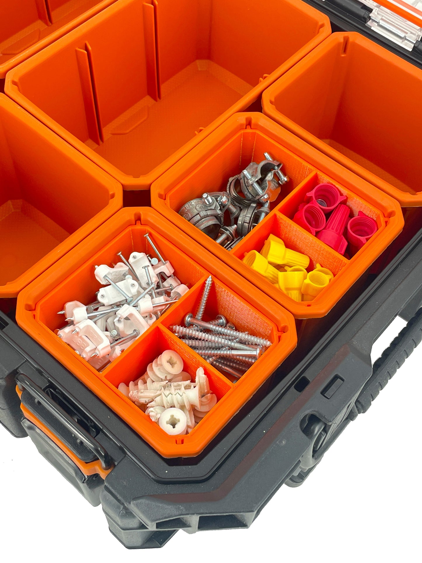 Ridgid Pro Organizer Compatible Small Nesting Bins - Orange