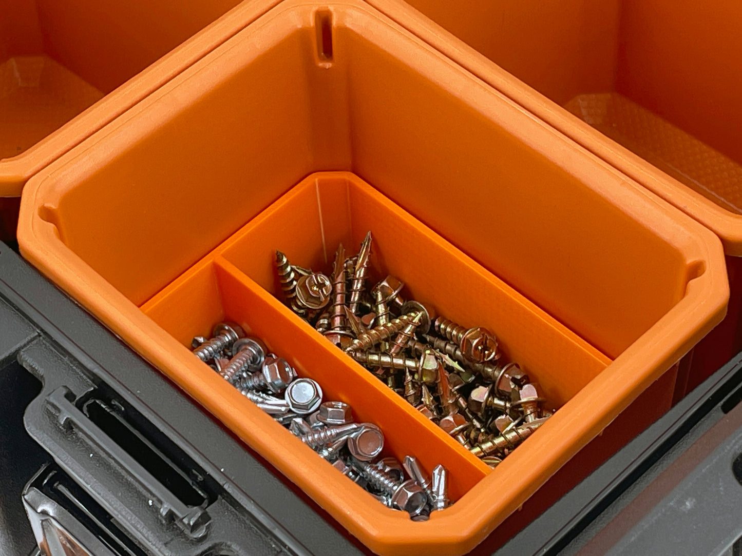Ridgid Pro Organizer Compatible Small Nesting Bin Set - Orange