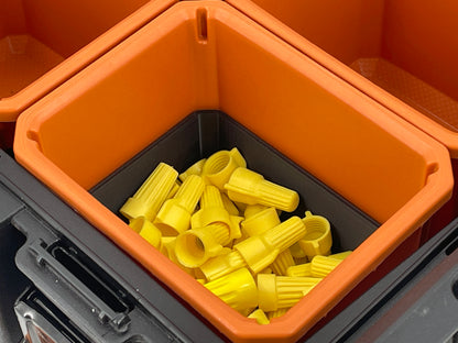 Ridgid Pro Organizer Compatible Small Nesting Bin Set - Black