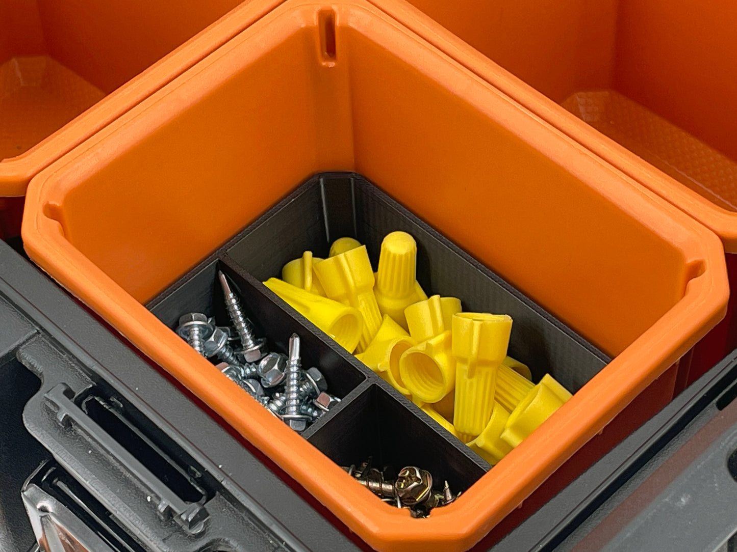 Ridgid Pro Organizer Compatible Small Nesting Bin Set - Black