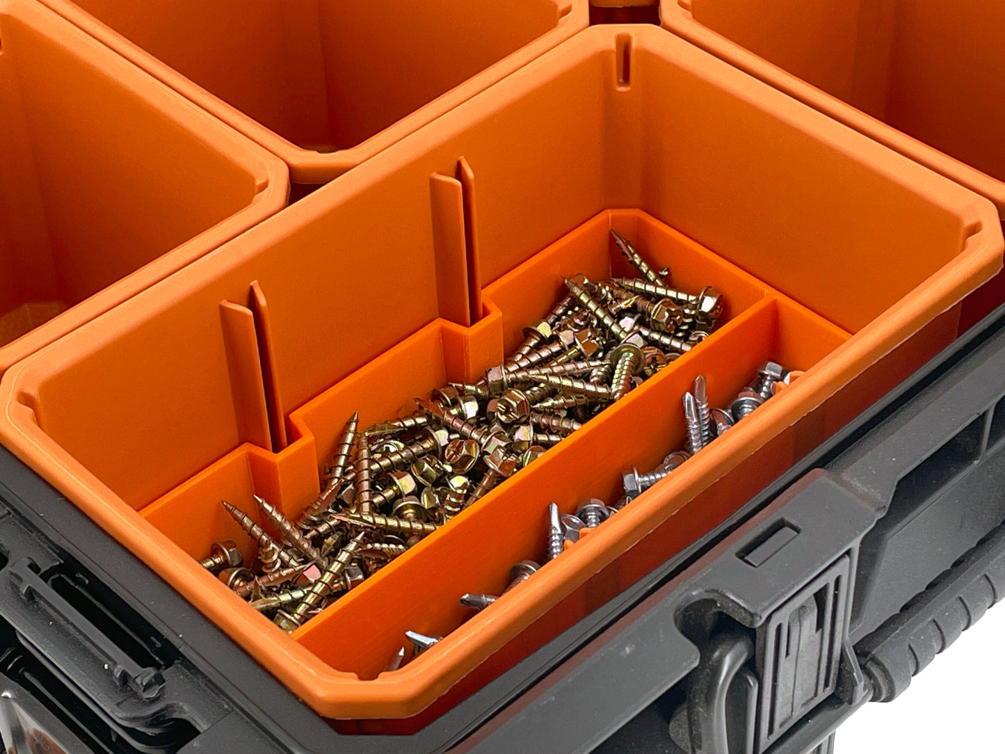Ridgid Pro Organizer Compatible Large Nesting Bin Set - Orange