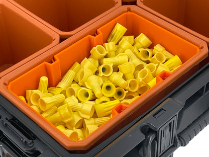 Ridgid Pro Organizer Compatible Large Nesting Bin Set - Orange