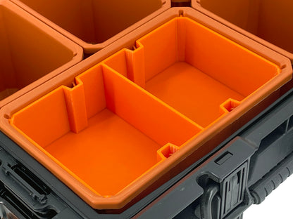 Ridgid Pro Organizer Compatible Large Nesting Bin Set - Orange