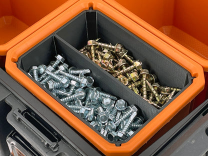 Ridgid Pro Organizer Compatible Small Nesting Bin Set - Black