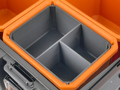 Ridgid Pro Organizer Compatible Small Nesting Bin Set - Black