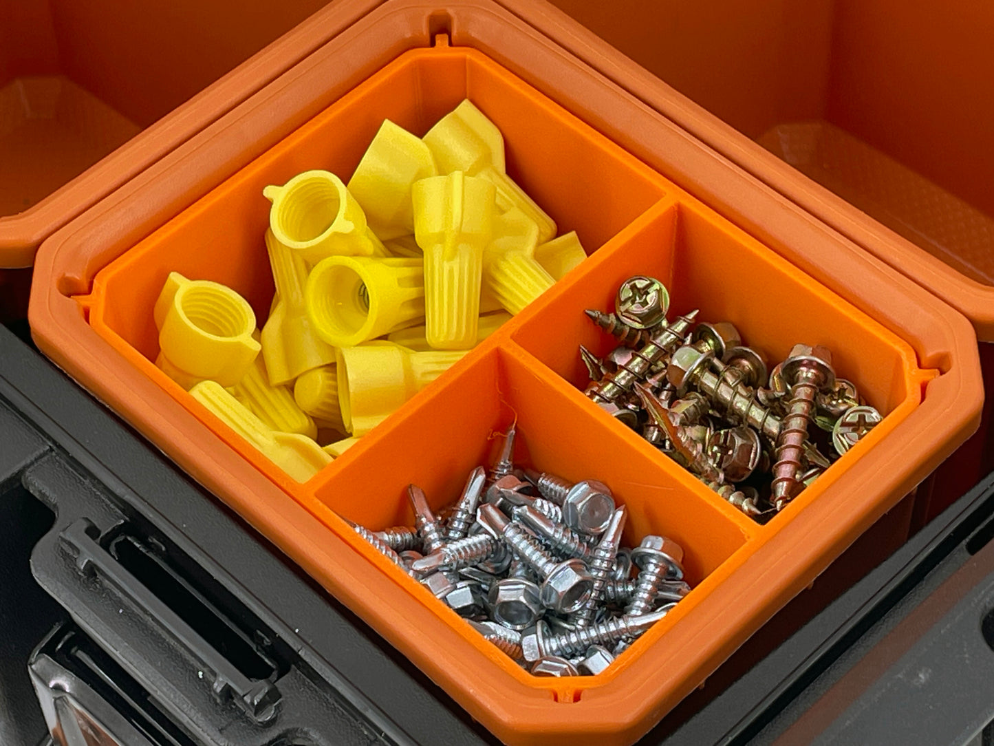Ridgid Pro Organizer Compatible Small Nesting Bin Set - Orange