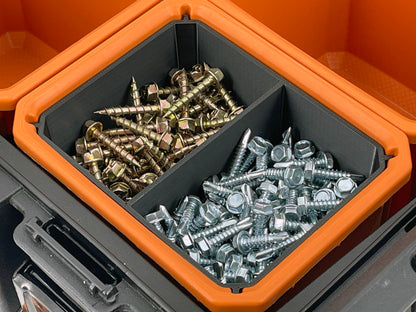 Ridgid Pro Organizer Compatible Small Nesting Bin Set - Black