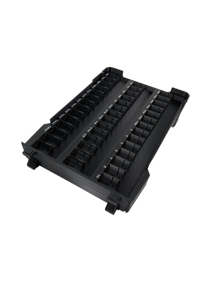 Milwaukee Packout Low-Profile Compact Organizer Compatible Husky 3/8" Bit Socket Set Tray