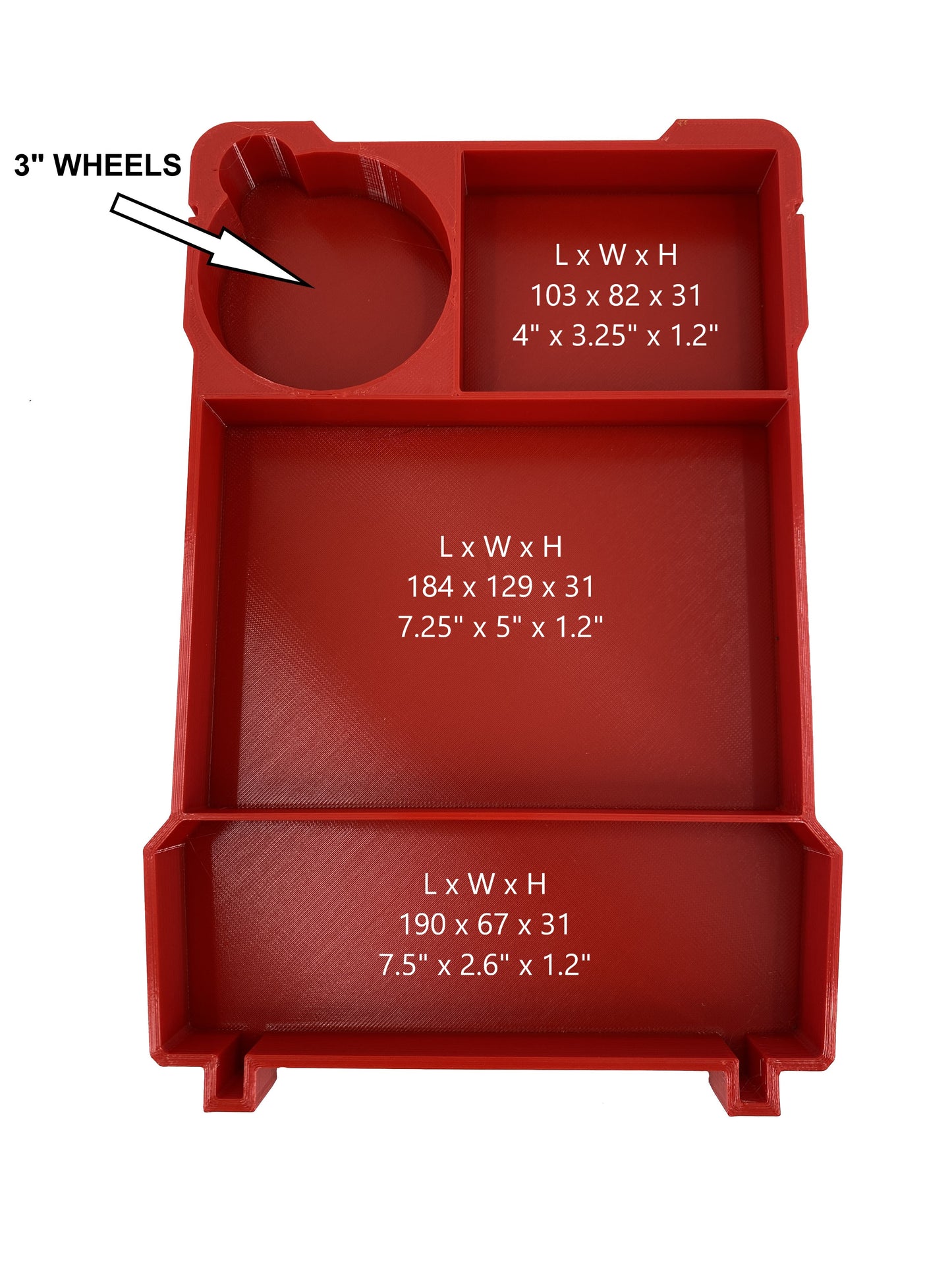 Milwaukee Packout Compact Organizer Compatible M12 Die Grinder Tool Tray Insert Set